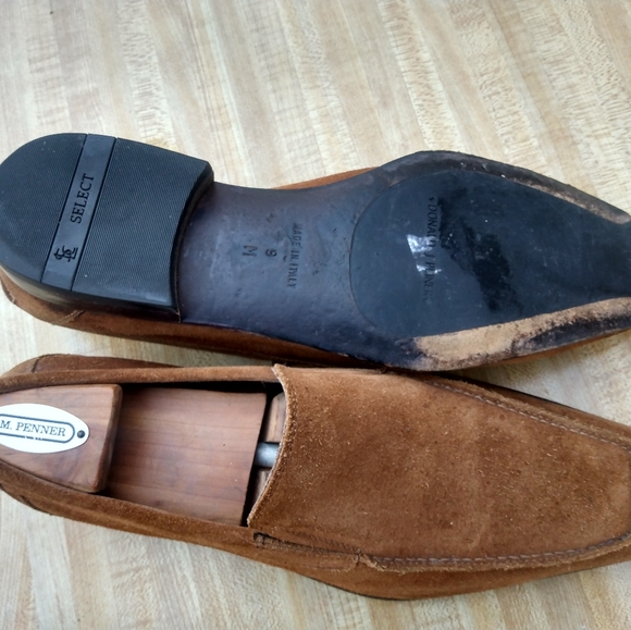 Donald J Pliner Men's Tan Suede Slipon Loafer Size 9M (81) - Picture 6 of 10